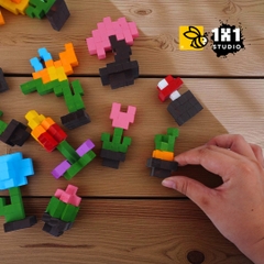 KIT Tự Làm Hoa Gỗ THU NHỎ (40 Mẫu Mô Hình) *Steam