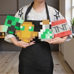 p4. Kit Tự Làm 2 Tranh Frame Minecraft Treo Tường / Wall decor 2cm