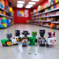 KIT Tự Làm 2 Mô Hình Nhân Vật Minecraft (A2)