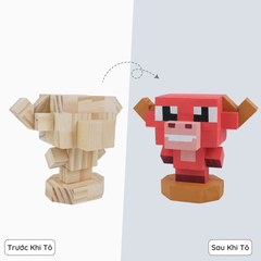 (DIY) Kit Tô Màu 12 Con Giáp Sửu (Trâu)