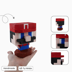Mô Hình Gỗ Mario (size s)