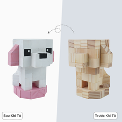 (DIY) Kit Tô Màu Chó Poodle Trắng