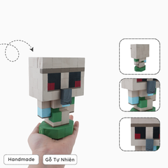 Mô Hình Gỗ Minecraft Golem (size s)