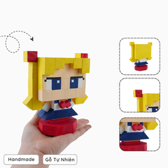 Mô Hình Gỗ Thủy Thủ Mặt Trăng (Sailor Moon)