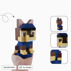 Mô Hình Gỗ Chú Chó Chase (Paw Patrol)