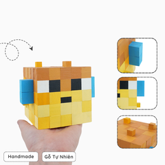 Mô Hình Gỗ Cá Nóc (Art Toy)