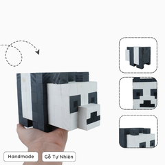 Mô Hình Gỗ Gấu Trúc (Art Toy)