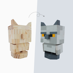 (DIY) Kit Tô Màu Mô Hình Chim Cú Mèo (s)