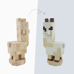 (DIY) Kit Tô Màu Mô Hình Lạc Đà Llama (s)