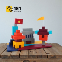 p6. Bộ Lắp Ghép Mô Hình Gỗ Hanoi City (i2)
