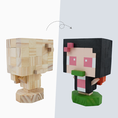 (DIY) Kit Tô Màu Mô Hình Nhân Vật Nezuko
