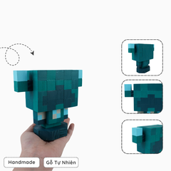Mô Hình Gỗ Minecraft Warden (size s)