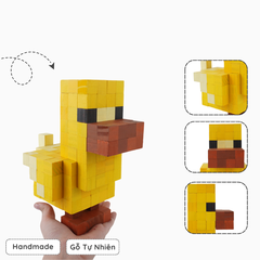 Mô Hình Gỗ Vịt Vàng (Art Toy)