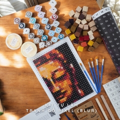 Kit Tự Làm Tranh Pixel Gỗ Chân Dung Phật (Blur)