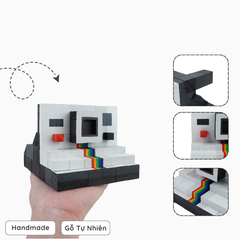 Mô Hình Gỗ Máy Ảnh Polaroid SX-70 (Art Toy)
