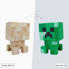 (DIY) KIt Tô Màu Minecraft Creeper (size s)