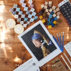 Kit Tự Làm Tranh Pixel Gỗ Girl with a Pearl Earring (Blur)