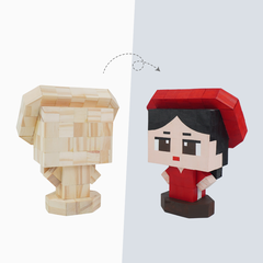 (DIY) Kit Tô Màu Mô Hình Thiếu Nữ Áo Dài (9 Mẫu Mặt)