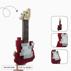 Mô Hình Gỗ Guitar Điện (Art Toy)