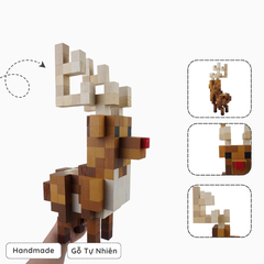 Mô Hình Gỗ Tuần Lộc (Art Toy)