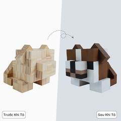 (DIY) Kit Tô Màu Chó Bulldog (size s)