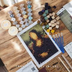 Kit Tự Làm Tranh Pixel Gỗ Mona Lisa (Blur)