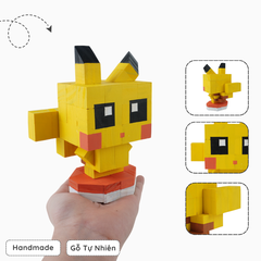 Mô Hình Gỗ Pikachu