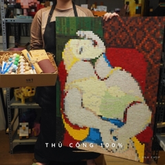 Tranh Pixel Gỗ The Dream khổ lớn 84x62 cm (Chill)
