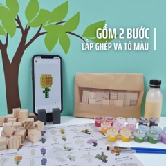 KIT Tự Làm Hoa Gỗ (40 Mẫu Mô Hình) *STEAM