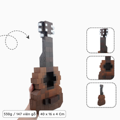 Mô Hình Gỗ Đàn Guitar Cổ Điển (Art Toy)