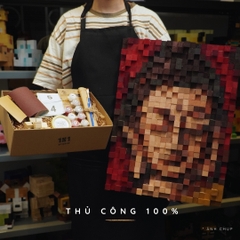 Tranh Pixel Chân Dung Phật Mẫu 2 (Blur)