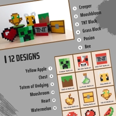 p4. Kit Tự Làm 2 Tranh Frame Minecraft Treo Tường / Wall decor 2cm