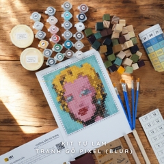 Kit Tự Làm Tranh Pixel Gỗ Marilyn Diptych (Blur)