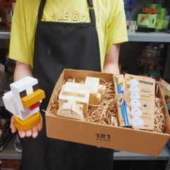 Mô Hình Gỗ Minecraft Chicken (size s)