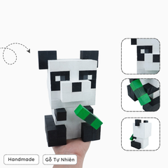 Mô Hình Gỗ Gấu Trúc (Art Toy)