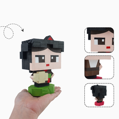 Mô Hình Gỗ Cô Gái Quan Họ