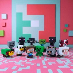KIT Tự Làm 2 Mô Hình Nhân Vật Minecraft (A2)
