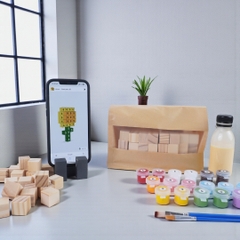 p5. KIT Tự Làm 6 Mô Hình Hoa Gỗ 2cm (40 Mẫu)