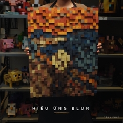 Tranh Pixel The Scream (Blur)