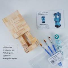 (DIY) Kit Tô Màu Mô Hình Minecraft Squid Mực