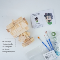 (DIY) Kit Tô Màu Mô Hình Cô Gái Quan Họ