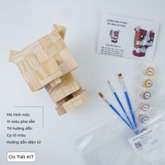 (DIY) Kit Tô Màu Chó Corgi Nâu Nhạt (size s)