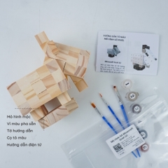 (DIY) Kit Tô Màu Mô Hình Minecraft Goat Dê Núi (s)