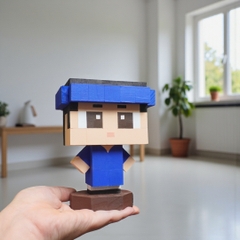 (DIY) Kit Tô Màu Mô Hình Chàng Trai Áo Dài