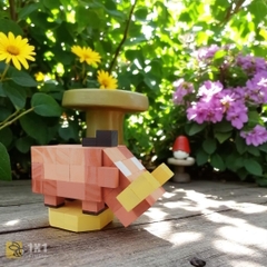 Mô Hình Gỗ Minecraft Hoglin Lợn Rừng (s)