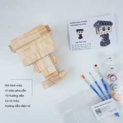 (DIY) Kit Tô Màu Mô Hình Chàng Trai Mặc Áo Ngũ Thân