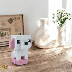 Mô Hình Gỗ Chó Poodle (Trắng)