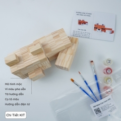(DIY) Kit Tô Màu Minecraft Cáo Cam (size M)