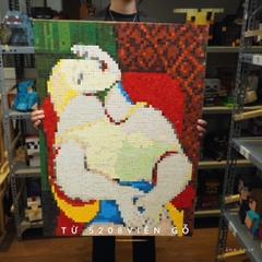 Tranh Pixel Gỗ The Dream khổ lớn 84x62 cm (Chill)