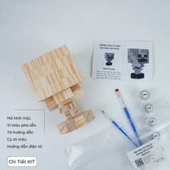 (DIY) Kit Tô Màu Minecraft Skeleton